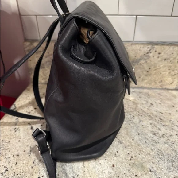 Coach Vintage Hampton Legacy Smooth Black Leather Backpack  display picture 1